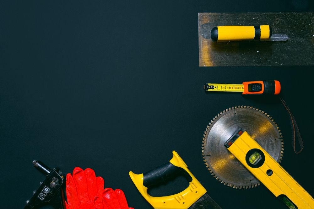 Tools laid out flat
